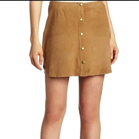 Joie Dresses & Skirts - Joie | Sayra Suede Leather Skirt in Light Clove Sz L